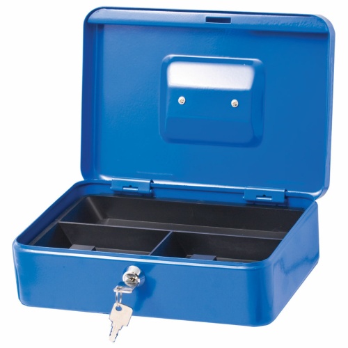 Ящик для денег Brauberg, синий фото 2